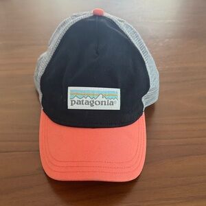 Patagonia Black and Coral Trucker Hat